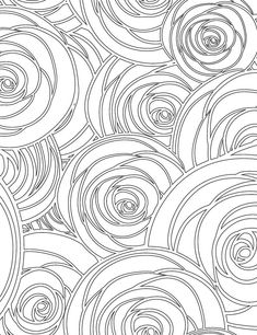 an abstract black and white pattern with swirls