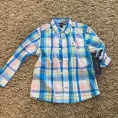 Nwt Tommy Hilfiger Boys Shirt Size 4 Cute Blue Button-up Shirt, Tommy Hilfiger Long Sleeve Tops For Spring, Cute Blue Collared Shirt, Tommy Hilfiger Long Sleeve Summer Shirt, Tommy Hilfiger Button-up Summer Tops, Tommy Hilfiger Summer Button-up Top, Blue Tommy Hilfiger Button-up Top, Tommy Hilfiger Blue Summer Shirt, Tommy Hilfiger Blue Tops For Spring