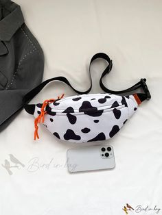 Bird in Bag - Waterproof Patterned Fashion Chest Bag Trendy Nylon Outdoor Bags, Trendy Nylon Bag For Outdoor, Trendy Nylon Shoulder Bag For Outdoor Activities, Trendy Outdoor Nylon Shoulder Bag, Trendy Nylon Shoulder Bag For Outdoor, Summer Outdoor Bag With Zipper Closure, Summer Outdoor Bags With Zipper Closure, White Waterproof School Bag, Trendy Outdoor Pouch Bag