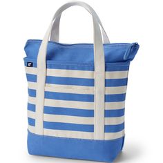 Life is easier when you have a roomy reliable bag. Something strong well-made and stylish will come in handy when you're heading to the library going to pilates class or running errands on the weekend. Enter the Lands' End Canvas Zip Top Tote Bag. Made from pure cotton this zippered bag will last through all of life's adventures. It can hold up to 500 pounds - we've tested it to make sure - so it can easily handle your everyday supplies. The water-repellent base and trim won't get soggy if you s Medium Tote, Best Bags, Small Tote, Travel Tote, 6 D, Open Top, Canvas Tote Bag, Cotton Bag, Zip Top