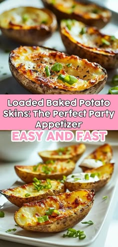 baked potato skins are the perfect party appetizer