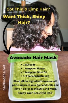 Diy Avocado Hair Mask, Onion Hair Mask, Regrow Lost Hair, Hair Mask Recipe, Herbs For Hair