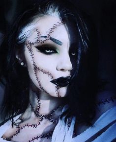 Scary Witch Makeup Halloween, Special Effects Makeup Ideas, Haunted House Makeup, Frankenstein Makeup, Most Creative Halloween Costumes, Monster Makeup, Halloween Costumes 2022