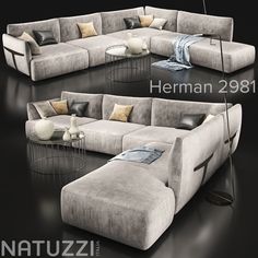 the sectional sofa is designed to look like it could be used as a living room