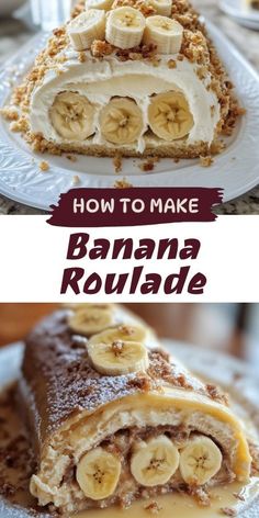 Discover the ultimate dessert with this Banana Caramel Roulade! Soft sponge cake wraps a luscious banana and caramel filling, perfect for special occasions or a cozy treat. Easy to make and irresistibly delicious, this roulade will impress your guests and satisfy your sweet tooth. Get ready to indulge!