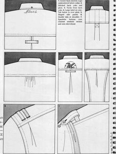 an instruction manual for how to sew a jacket with the zippers and buttons