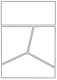 a black and white drawing of a window with the top half missing from it's opening