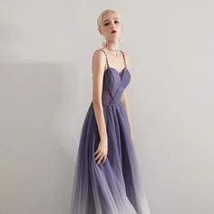 Strapless Purple Tulle Evening Dress, Tulle Evening Dress With Spaghetti Straps For Prom, Spaghetti Strap Tulle Evening Dress For Prom, Purple Spaghetti Strap Evening Dress, Tulle Evening Dress With Spaghetti Straps, Evening Dress With Beaded Spaghetti Straps, Prom Evening Dress With Spaghetti Straps, Purple Sweetheart Neckline Summer Evening Dress, Strap Prom Dress