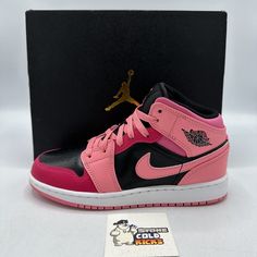 READ! READ! READ! Most of your questions will be answered if you just read. UP FOR SALE IS A 100% AUTHENTIC LEFT SHOE ONLY Nike Air Jordan Retro 1 Pink black white Size 4y Condition Brand new Deadstock Never worn VIEW PICTURES TO JUDGE THE CONDITION FOR YOURSELF  Original box not included VERY RARE TO FIND IN THIS CONDITION AND SIZE!!!  I don't see many on eBay  ANY QUESTIONS PLEASE ASK!! NO TRADES!!! CHECK OUT THE PICTURES, THESE ARE THE EXACT Shoes YOU WILL BE RECEIVING!!! SHIPPING IS FAST WE WILL PROVIDE A TRACKING NUMBER ALL ITEMS WILL BE SHIPPED AFTER CLEARED PAYMENT We try to ship within 24 hours after payment, sometimes same day. (Excludes Holidays and weekends.) International shipping is available with eBay global shipping program only.  Returns: Please contact us first if you have Jordan Shoes With Air Max Cushioning For Streetwear, Air Jordan 4 High-top For Sports, Nike Air Max High-top, Jordan Sports Shoes With Cushioned Footbed, Jordan Shoes With Boost Midsole And Round Toe, High-top Sneakers With Air Max Cushioning, Jordan Sports Shoes With Cushioned Footbed And Round Toe, Jordan Sports Shoes With Air Max Cushioning, Casual Air Jordan 4 With Air Max Cushioning