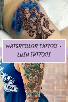 watercolor tattoo - lush tattoos