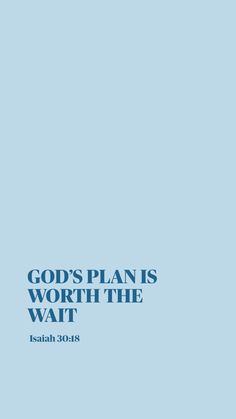 an airplane flying in the sky with words above it that read, god's plans worth the wait