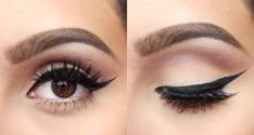 18 Tutoriales de Maquillaje paso a paso para Ojos Marrones - Maquillaje Eye Makeup Tutorial Green Eyes, Wing Eyeliner, Sparkly Eyeshadow, Winged Eyeliner Tutorial, Glitter Eyeshadow Palette, Waterproof Eyeshadow, Perfect Eyeliner, Eyeliner Styles, Lip Cosmetics