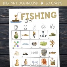 a printable fishing game for kids to play