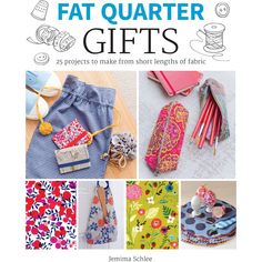 Fat Quarter Sewing Projects, Fat Quarter Projects, Scrap Fabric Projects, Beginner Sewing Projects Easy, Small Sewing, Small Sewing Projects, Beginner Sewing, Sewing Book, Scrap Fabric