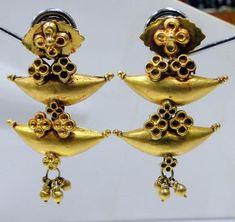 Ethnic tribal old 22 k gold Dangle earrings pair. One of type collection pair in very good condition. Length-4.5 cm, width-3 cm, weight-15.500 grams, Note-pieces may have little wax inside. Gold Earrings Long, Black Cat Superstition, Gold Dangle Earrings, 925 Silver Earrings, Natural Blue Sapphire, Earrings Long, Gold Earrings Dangle, Sapphire Gemstone, Star Earrings