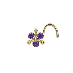 This tiny amethyst gemstone nose rings discover in gold jewelry. Crafted with perfection in purple sapphire nose stud elegance with our collection of the best cool nose piercing Indian jewelry studs. Product Description:------ Jewellery Material:  925 Sterling silver , Cubic zirconia gem stone with nickel free Plating                      Wire Gauge Size : 22 Gauge (0.62 mm) / 20 Gauge (0.80 mm) 18 Gauge (1 mm) / 16 Gauge (1.2 mm)   Stunning Plating Color: Yellow Gold, Silver, Rose Gold, Metallic Black Nose Pin Length : 7 MM   Nose Pierced Width : 7 MM Shipping Updates :--------- Processing Time : 1 working Days Shipping Time : 8-12 working Days Shipping Service : UPS, USPS, FedEx, DHL, India Post, Yodel, DPD, Atlantic, DHL eCommerce. Note : For fast shipping 3-5 working days via FedEx ple Purple Internally Threaded Jewelry Gift, Purple Internally Threaded Jewelry As A Gift, Elegant Nose Studs With Prong Setting As Gift, Elegant Prong Setting Nose Studs As Gift, Elegant Nickel-free Round Nose Rings, Elegant Hypoallergenic Nose Rings For Gifts, Yellow Gold Nose Rings With Prong Setting, Dainty Nose Rings With Prong Setting As Gift, Elegant Hypoallergenic Nose Studs As Gift