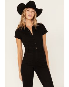 This stylish DENIM FLARED JUMPSUIT is designed for comfort, with a flattering fit and denim fabric that's soft and durable. The perfect addition to your wardrobe, you can look and feel your best in this classic ensemble. 70% COTTON, 28% POLYESTER, 2% SPANDEX Inseam: 32" SMALL fits a 26", MEDIUM fits a 28", LARGE fits a 30" Country Concert Outfit Fall, Concert Outfit Fall, Flared Jumpsuit, Sweatshirt Jean Jacket, Women Cargo Pants, Flare Jumpsuit, Country Concert Outfit, Country Concert, Irish Dance