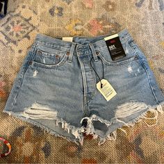 Levis 501 High Waisted Denim Cutoff Shorts. Nwt And Perfect Condition! These Are The Best Jean Shorts! Blue Levi's Jean Shorts, Levi Jeans Aesthetic, Levi’s Jean Shorts, Levi's High-waisted Jean Shorts For Summer, Levi's High-waisted Blue Jean Shorts, Levi's Denim Blue High-waisted Shorts, Womens High Waisted Shorts, High Rise Denim Jeans, Denim Cutoff Shorts