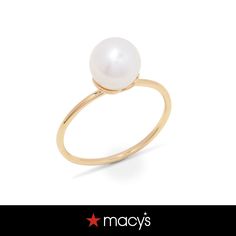 in stock 14k Gold Polished Pearl Ring, 14k Gold Hallmarked Pearl Ring, Fine Jewelry 14k Gold Pearl Ring With Polished Finish, Hallmarked 14k Gold Pearl Ring, 14k Gold Pearl Ring Stamped 14k, 14k Gold Pearl Ring Fine Jewelry, 14k Yellow Gold Pearl Ring, 14k Gold Pearl Ring, Mother Of Pearl Ring