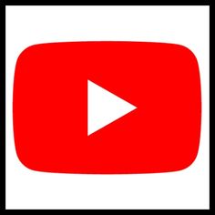 the youtube logo is shown in red and white