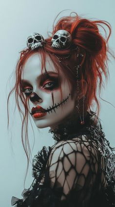 34 Clown Hairstyles: Fun and Frightening Ideas for Your Halloween Costume | LooksNiceOnMe Clown Home Decor, Glam Clown Makeup, Clown Hairstyles, Evil Clown Makeup, Clown Punk, Gothic Circus, Skeleton Clown, Creepy Clown Makeup, Fashion Costume Halloween