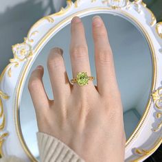 Discover the Healing Power of Peridot Embrace the beauty and healing properties of our exquisite Peridot Square Vintage Ring. Crafted with care, this stunning piece features a 9*11mm Peridot stone set in a prong setting, delicately framed in 18K gold-plated 925 sterling silver. This ring is not only a fashion statement but also a conduit for emotional and spiritual healing. Why Choose Peridot? Emotional Balance: Peridot is known for its ability to promote emotional balance, helping you to releas Oval Citrine Green Jewelry, Oval Green Citrine Jewelry, Elegant Green Citrine Jewelry, Green Citrine Jewelry With Gemstone Accents, Lime Green Gemstone Ring Jewelry, Lime Green Gemstone Ring, Fine Green Citrine Jewelry, Lime Green Birthstone Ring As A Gift, Lime Green Gemstone Birthstone Ring For Gift