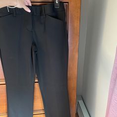 Never Worn Express Dress Pants! Size 2. Extra Button Included. They Just Need To Be Lint Rolled-No Pulls, Tears, Or Imperfections. Tailored Dress Pants With Buttons For Work, Elegant Dress Pants With Buttons For Work, Black Flat Front Dress Pants For Office, Black Dress Pants With Button Closure For Formal Occasions, Black Formal Dress Pants With Button Closure, Formal Black Dress Pants With Button Closure, Stretch Dress Pants With Button Closure For Workwear, Ankle-length Dress Pants For Work, Formal Ankle-length Pants With Button Closure