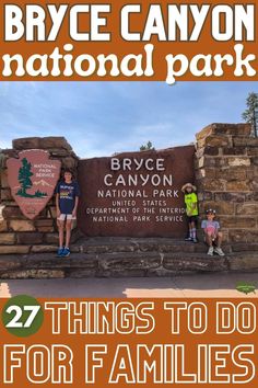 people standing in front of a sign with the words, 27 things to do for families