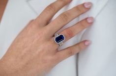 Sapphire engagement white gold ring ,Emerald cut Lab created blue sapphire ring, September birthstone, promise ring, gemstone jewelry, rings ♠ Stone Details ➵ 6.5Ct Approx. Total (12.00 x 7.50 mm) ➵ Band Width: 1.5mm ➵ Gemstone: Sapphire ➵ Side Stone: Moissanite / Simulated Diamond ➵ Stone Color ( Deep Blue) ➵ Stone Luster: Excellent ➵ Stone Clarity: VVS ➵ Stone Make: High Quality ➵ Center Stone Shape: Emerald cut ➵ Metal Change(10k/14k/18k White/Yellow/Rose Gold) ➵ Handmade item I accept custom Blue Stone Gold Ring, Rectangular Lab-created Sapphire Ring For Anniversary, Anniversary Rectangular Lab-created Sapphire Ring, Emerald Cut Sapphire Ring With Prong Setting For Proposal, Emerald Cut Sapphire Ring For Proposal, Blue Emerald Engagement Ring, Elegant Rectangular Lab-created Sapphire Rings, Sapphire Wedding Ring, Radiant Cut, Emerald Cut Sapphire Jewelry For Proposal