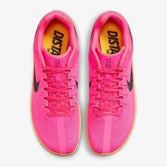 Nike Zoom Rival Track & Field Distance Spikes Dc8725-600 Hyper Pink Orange Sz 12 Please See All Photos We Combine Shipping Track Shoes Spikes, Nike Air Monarch Iv, Nike Air Max 200, Nike Air Monarch, Triple Jump, Track Shoes, Haikou, Long Jump, Runners World