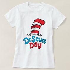 the cat in the hat dr seuss's day t - shirt for kids