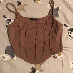 Xs Never Worn Trendy Brown Tank Top For Spring, Cropped Tank Top, Crop Tank, Tank Top, Womens Tops, Tank Tops, Women Shopping, Color