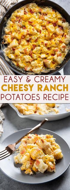 easy and creamy cheesy ranch potatoes recipe