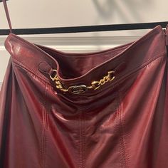 Brand New Gucci Cullots Size 42 Burgundy Color. Size 42. Chic Party Bottoms By Gucci, Chic Gucci Party Bottoms, Fitted Elegant Gucci Bottoms, Chic Gucci Bottoms For Formal Occasions, Chic Gucci Formal Bottoms, Gucci Pants, Gucci Leather, Burgundy Color, Color Purple