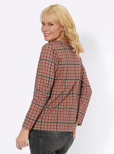 This top features a stylish houndstooth pattern on soft cotton. Rounded neckline and long sleeves. Length approx. 26 in. 100% cotton. Machine washable. Imported. Plaid V-neck Tops For Fall, Plaid Long Sleeve Top For Fall, Plaid Tops For Workwear In Fall, Plaid Top For Fall Workwear, Long Sleeve Cotton Top With Houndstooth Pattern, Houndstooth Pattern Top For Fall, Plaid V-neck Blouse For Fall, Casual Long Sleeve Houndstooth Top, Cotton Houndstooth Tops For Fall