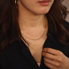 "Thick Raso Chain Necklace, Gold Chain Necklace, 14K Solid Gold Necklace, Simple Chain Necklace, Layering Jewelry ≫ Product Details ◈ Handmade / Handcrafted Fine Jewelry ◈ Thickness: 1.00mm ◈ Metal: Solid 14K Gold ◈ Gold Color: White gold, Rose gold, Yellow gold ◈ Chain Length: 14\" ~ 18\" ≫ Please read our FAQ below for more detail." Gold Curb Chain Jewelry For Layering, Yellow Gold Curb Chain Jewelry For Layering, Layering Yellow Gold Curb Chain Jewelry, Dainty Curb Chain Jewelry For Layering, 14k Gold Double Chain Necklace, Dainty Rose Gold Necklace With Curb Chain, 14k Gold Double Strand Chain Necklace, Elegant Double Chain 14k Gold Necklace, Classic Double Chain Necklace For Gift