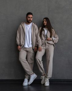 Oversized unisex matching tracksuit. Extremely comfy and stylish. Perfect summer choice. High quality cotton. Matching Tracksuit Aesthetic, Matching Tracksuit Outfit, Sweatpants Couple Photoshoot, Matching Tracksuit Couple, Matching Tracksuit Couple Wedding, Couples Tracksuit Outfit, Couple Tracksuits Photoshoot, Sporty Oversized Tracksuit With Hoodie, Matching Outfits For Couples Casual