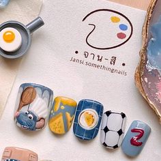 Ratatouille Nail Art, Ratatouille Nails, Contoh Nail Art, For Myself, Nails Hacks, Alice In Wonderland Nails, Ratatouille Disney, S And S Nails, Anyone Can Cook