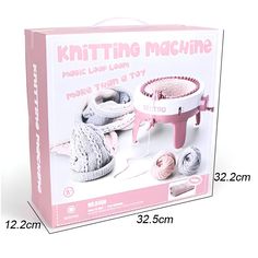 the knitting machine is in its box and ready to be used as a craft project