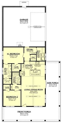 the floor plan for a small house