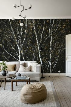 Image of Birch Trees 4 Wallpaper Birch Tree Wallpaper, Investment House, Trees Wallpaper, White Birch Trees, Scandinavian Wallpaper, Quality Wallpaper, 4 Wallpaper, Birch Trees, White Birch