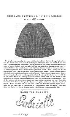 an advertisement for the knitted beanie hat in knitting magazine, with instructions to make it