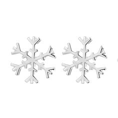 Winter lovers, this snow flake earring is a perfect mix of nature's art with a sterling silver finish. Hypoallergenic and lead-free, the whole art making process is unique to nature's jewelry making so each piece feels life like. This earring will keep you warm all through the winter season. Give your style a wintery persona with these stunning, high polished snow flake earrings. Hand crafted out of sterling silver and set with amazing snow flake crystals, these beautiful earrings will be the pe Silver Snowflake Earrings For Pierced Ears, Silver Snowflake Earrings For Gift, Snowflake Earrings For Winter Gift, Winter Snowflake Earrings For Gifts, Sterling Silver Snowflake Earrings, Silver Snowflake Earrings, Winter Lovers, Rare Gifts, Snow Flake