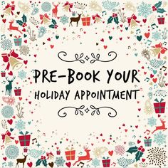 Holiday Salon Appointments, Holiday Appointments Book Your, Now Booking Holiday Appointments, November Appointments Available, Book Holiday Appointments Now, Holiday Booking Salon, 12 Days Of Christmas Salon Promotion, Holiday Salon Promotions