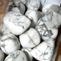 Howlite Tumbled Stones Healing Crystals Howlite Crystal, Expressing Emotions, Gemini Sign, Anger Management, Tumbled Stones, Tumbling, Crystal Items, Stones And Crystals, New Products