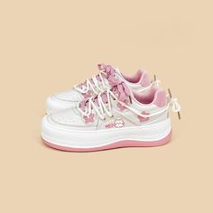 Add a Touch of Elegance and Cuteness to your style with our Sakura Cat Chunky Sneakers! 🌸😺👟 🌟 Adorable and Chic: These chunky sneakers are perfect for adding a touch of floral beauty and feline charm to your look. Ideal for those who appreciate a blend of elegance and cuteness. ✨ Superior Quality: Crafted with precision to ensure top-notch quality. Designed for a comfortable fit and featuring a delightful sakura cat design with chunky soles. 💫 Versatile and Stylish: These sneakers elevate y Kawaii Low-top Sneakers For Spring, Harajuku Style Low-top Sneakers For Spring, Kawaii Sneakers For Spring Streetwear, Kawaii Synthetic Sneakers For Streetwear, Harajuku Style Pink Synthetic Sneakers, Pink Harajuku Sneakers For Spring, Trendy Pink Chunky Sneakers For Spring, Pink Lace-up Chunky Sneakers For Spring, Pink Chunky Sneakers For Spring