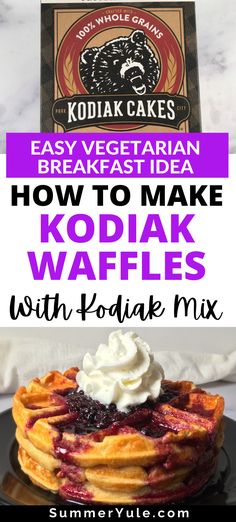 how to make kopika waffles with kodiak mix