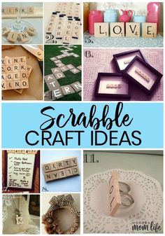 some crafts that are made with scrabble