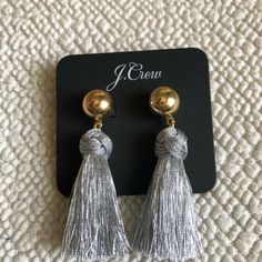 Brand New. Light Weight. See Pictures For Details. If Any Questions Please Message As I Don’t Accept Returns As My Items Are As Described And Pictured. J Crew Jewelry, Earrings Color, Tassel Earrings, See Picture, Silver Gold, Tassels, J Crew, Jewelry Earrings, Women Jewelry