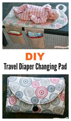 the instructions to make a diaper changing pad for babies and toddlers with an easy sewing pattern